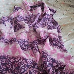 Button up sheet t shirt